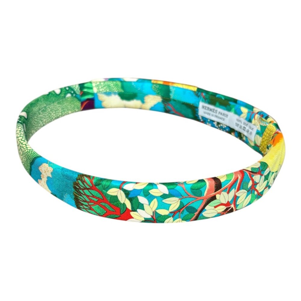 New HERMES Silk Mistinguett Headband Made in France One Size Fits All Hairband